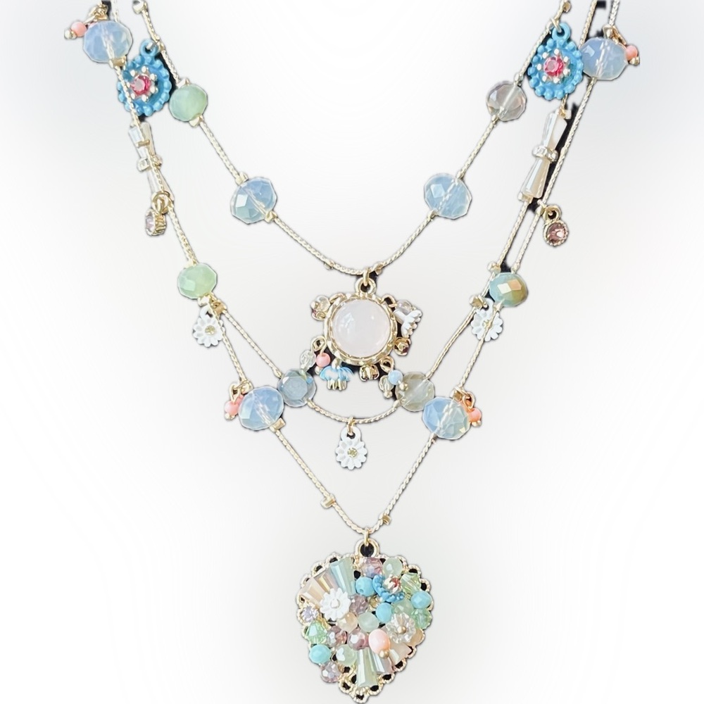 Betsey Johnson Multi-Color Layered Necklace